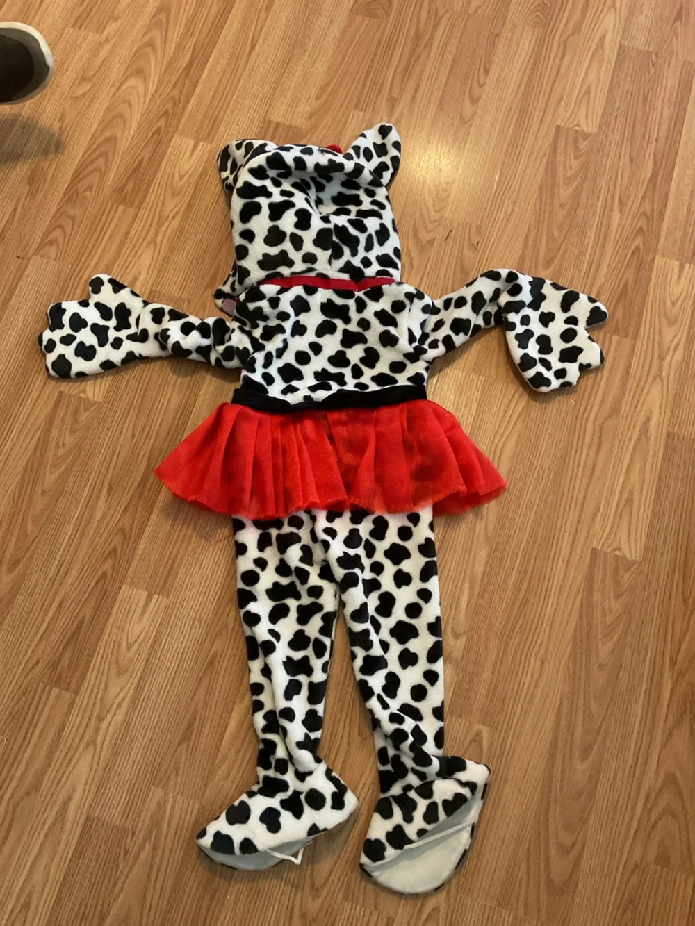CHILDS 2T Dalmatian Pup Costume with Red Tutu Girls